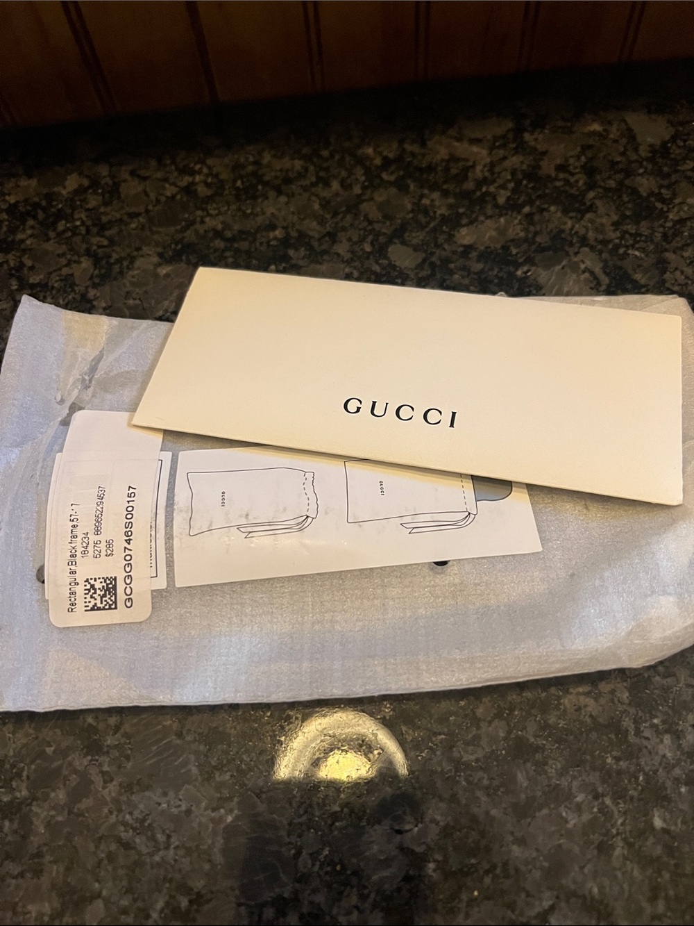 Gucci Ivory Branded Card and Envelope